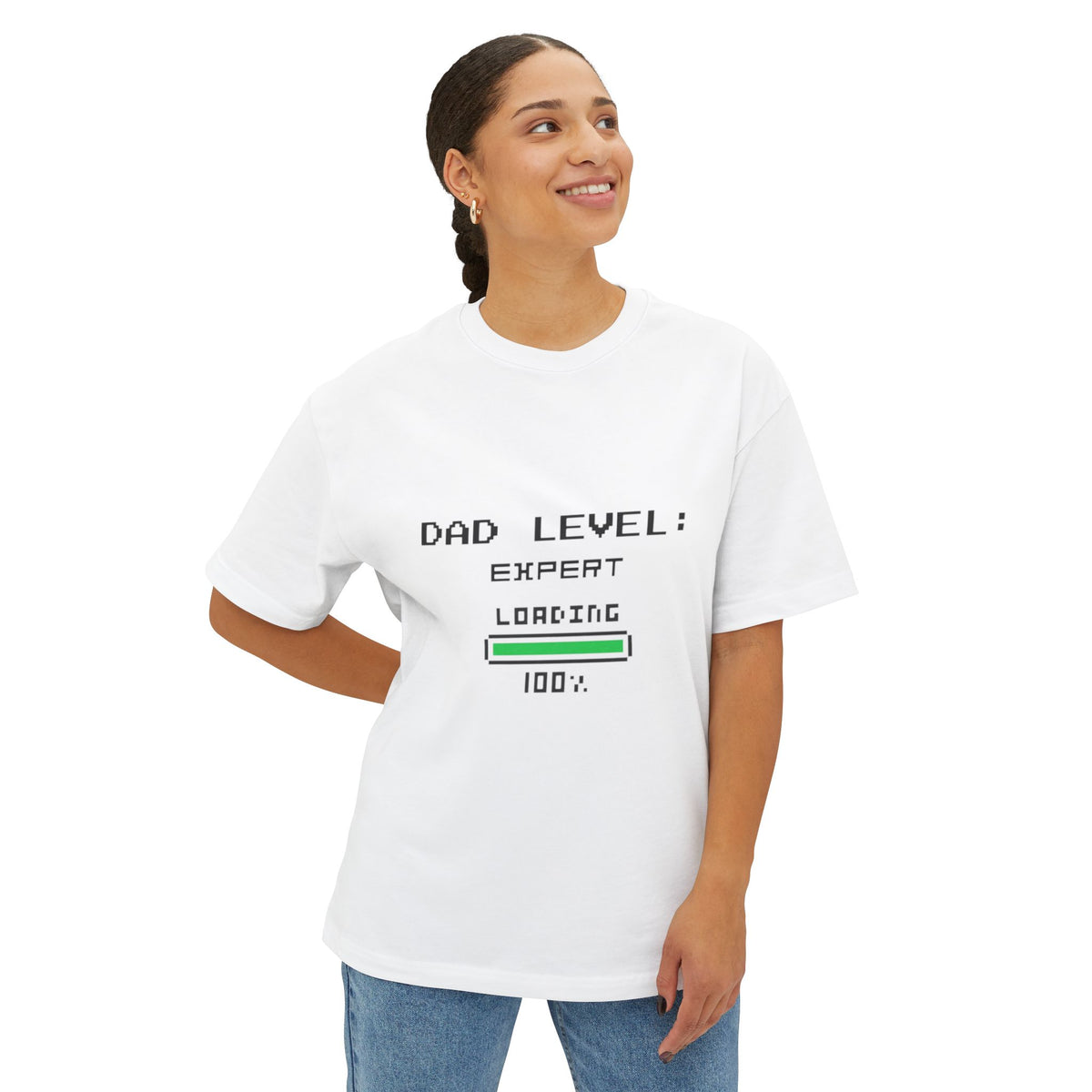 Dad Level: Expert Loading 100% T-Shirt — Funny Father’s Day Tee