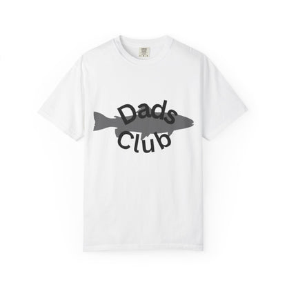 Dads Club Fishing T-Shirt — "Dads Club" Fish Silhouette Tee