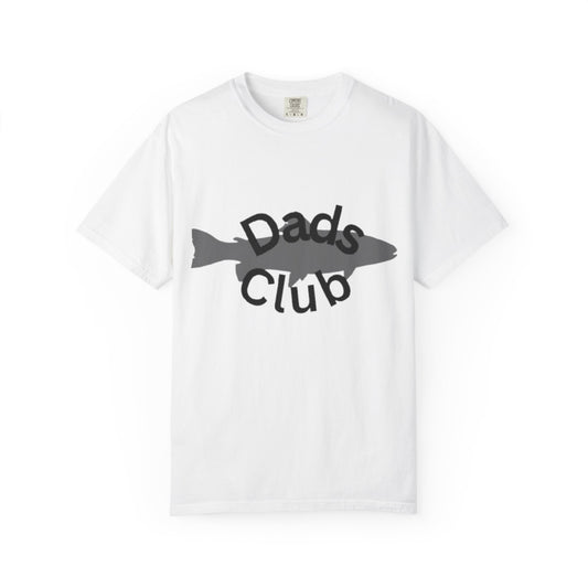 Dads Club Fishing T-Shirt — "Dads Club" Fish Silhouette Tee