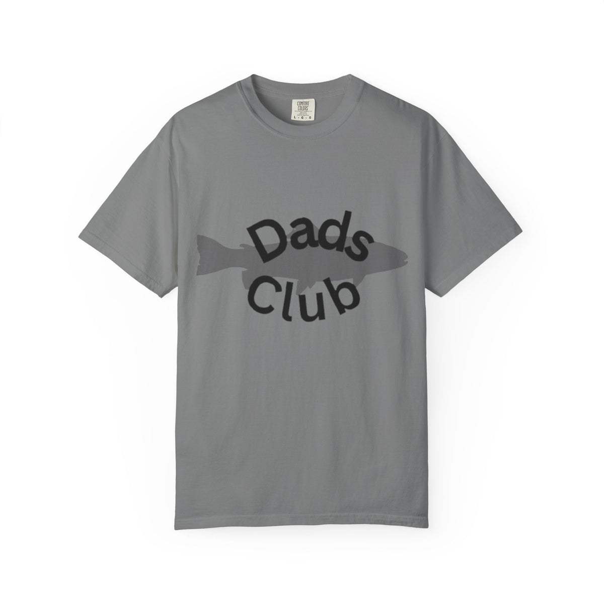 Dads Club Fishing T-Shirt — "Dads Club" Fish Silhouette Tee