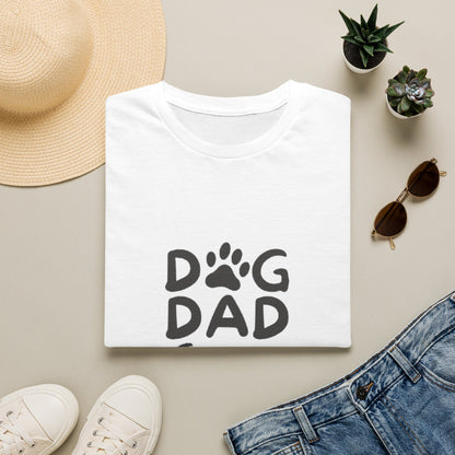 Dog Dad T-Shirt — Paw Print & Dog Face Tee for Pet Lovers