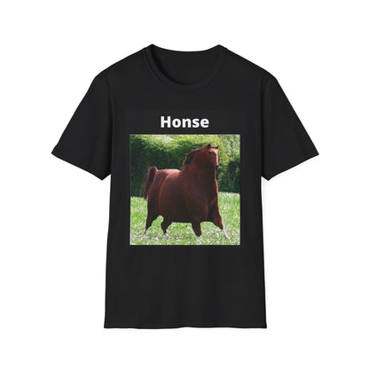 Horse Photo Tee — "Honse" Funny Photo T-Shirt