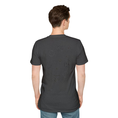 Dog Dad T-Shirt — Paw Print & Dog Face Tee for Pet Lovers