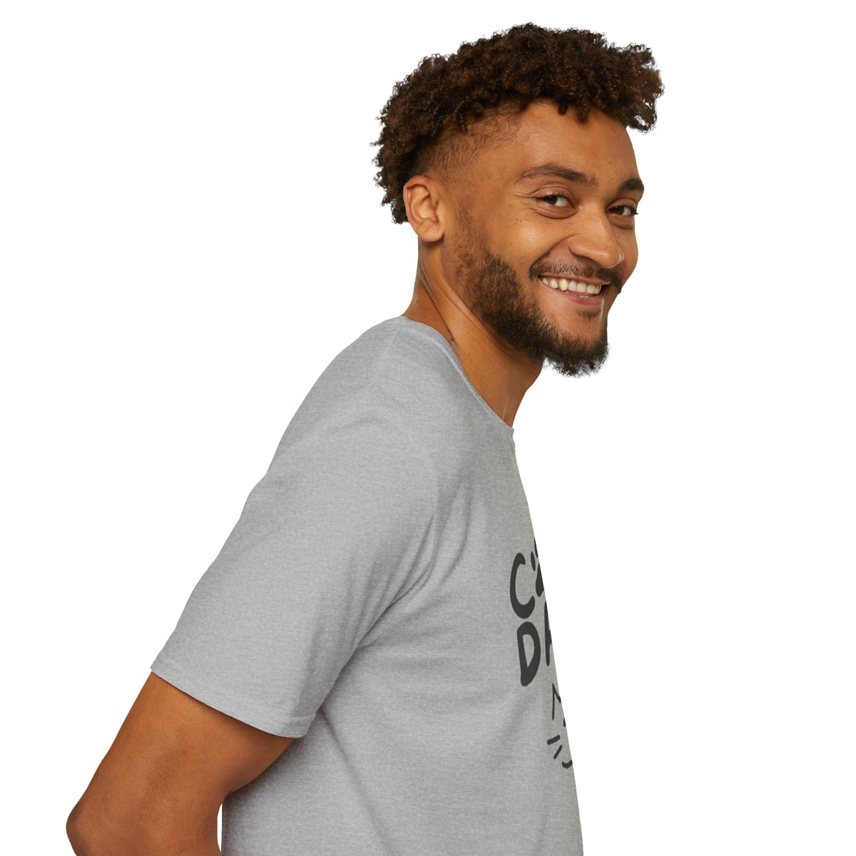 Cat Dad T-Shirt — Cute Paw Print & Cat Face Tee for Cat Lovers