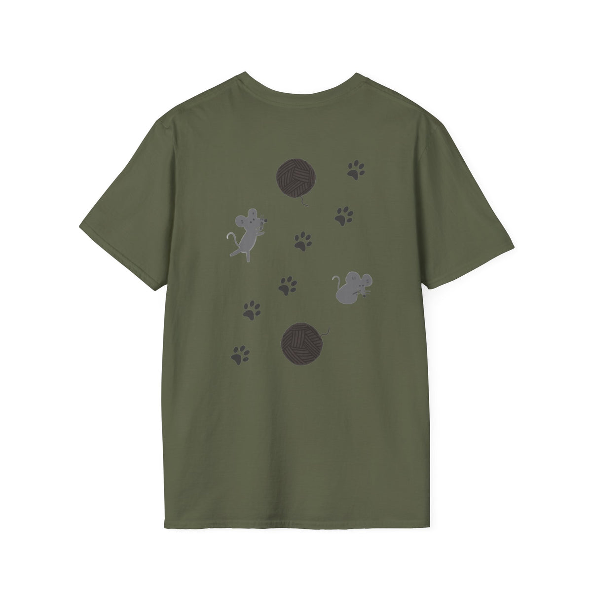 Cat Dad T-Shirt — Cute Paw Print & Cat Face Tee for Cat Lovers