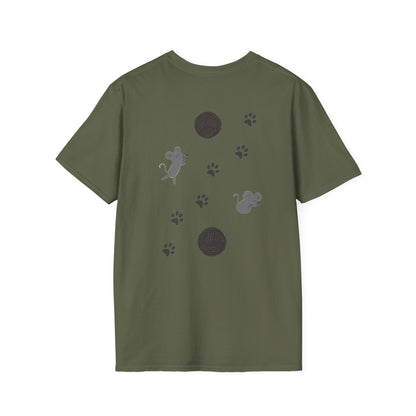 Cat Dad T-Shirt — Cute Paw Print & Cat Face Tee for Cat Lovers