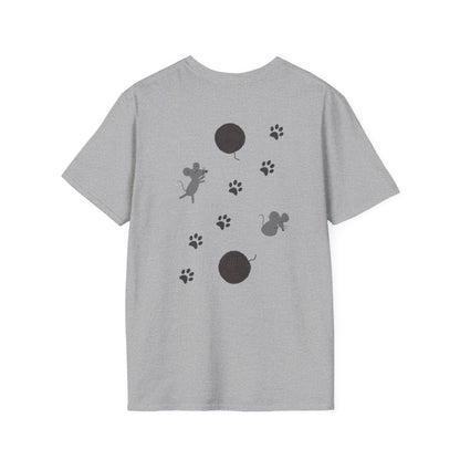 Cat Dad T-Shirt — Cute Paw Print & Cat Face Tee for Cat Lovers