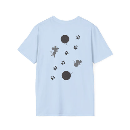 Cat Dad T-Shirt — Cute Paw Print & Cat Face Tee for Cat Lovers