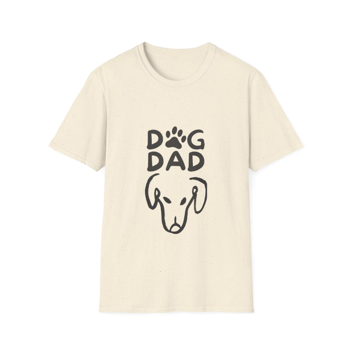 Dog Dad T-Shirt — Paw Print & Dog Face Tee for Pet Lovers