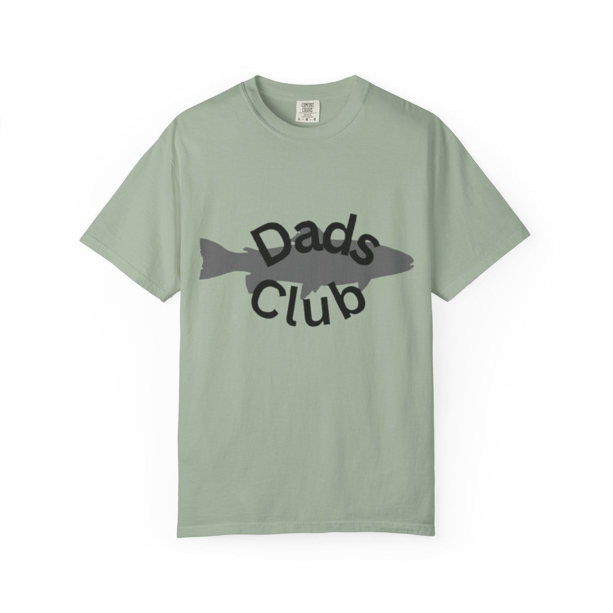 Dads Club Fishing T-Shirt — "Dads Club" Fish Silhouette Tee