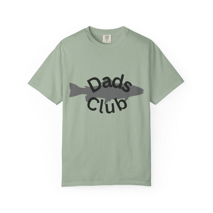 Dads Club Fishing T-Shirt — "Dads Club" Fish Silhouette Tee