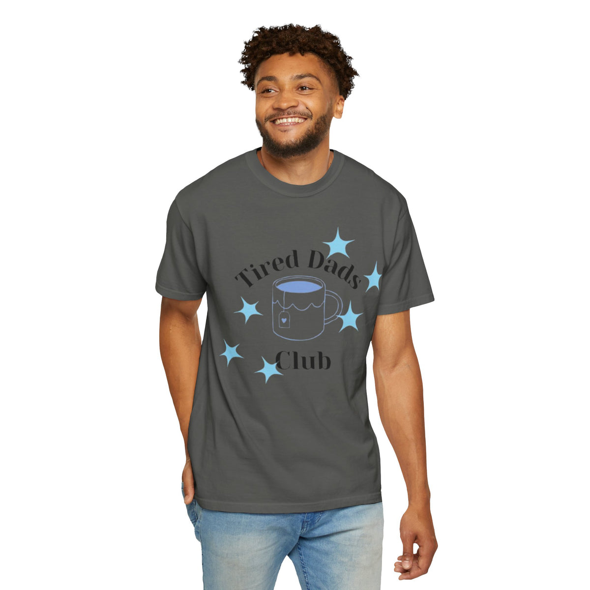 T-Shirt — "Tired Dads Club" Graphic Tee (Coffee Mug Design)
