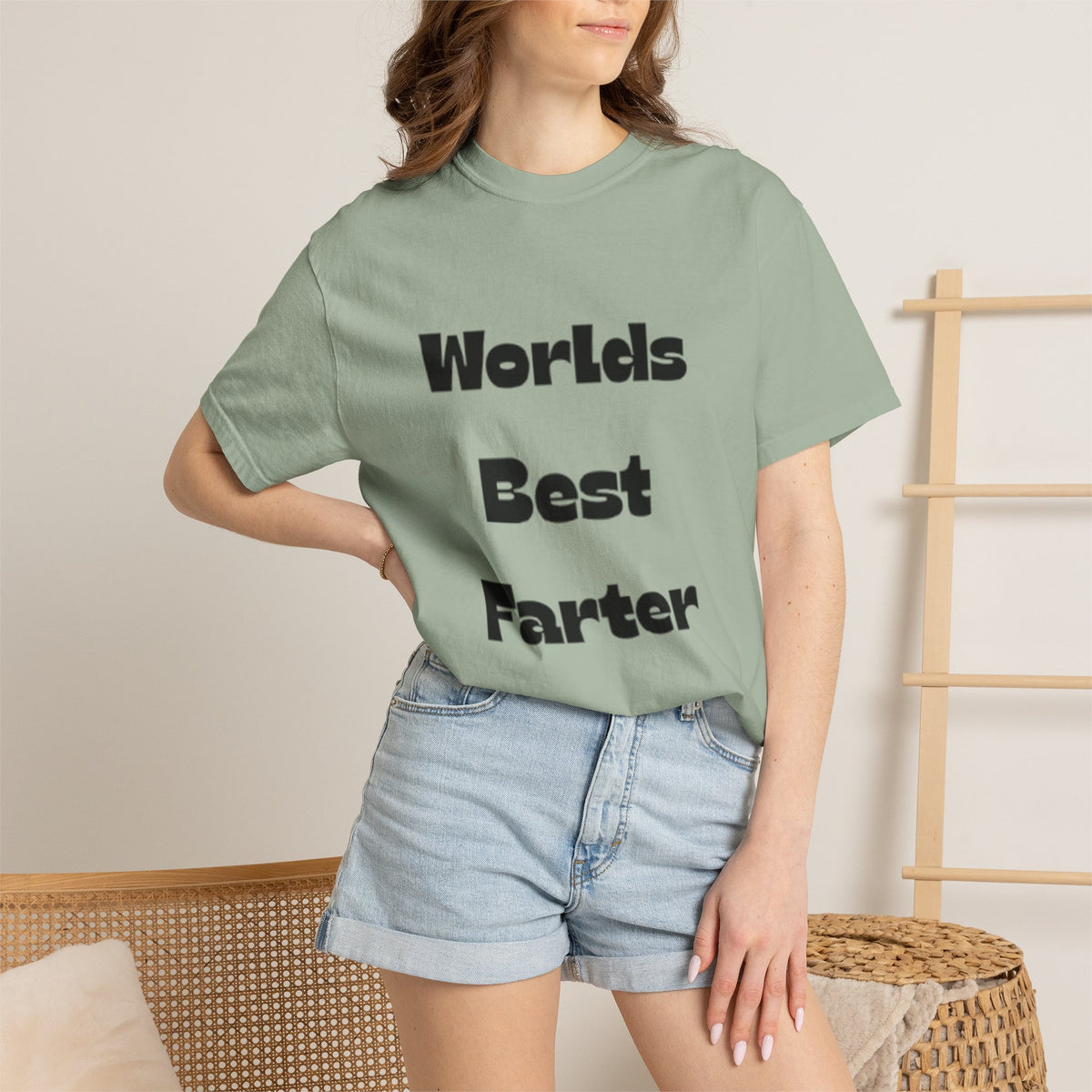 Funny "World's Best Farter (I Mean Father)" T-Shirt — Dad Gift, Father's Day Humor Tee