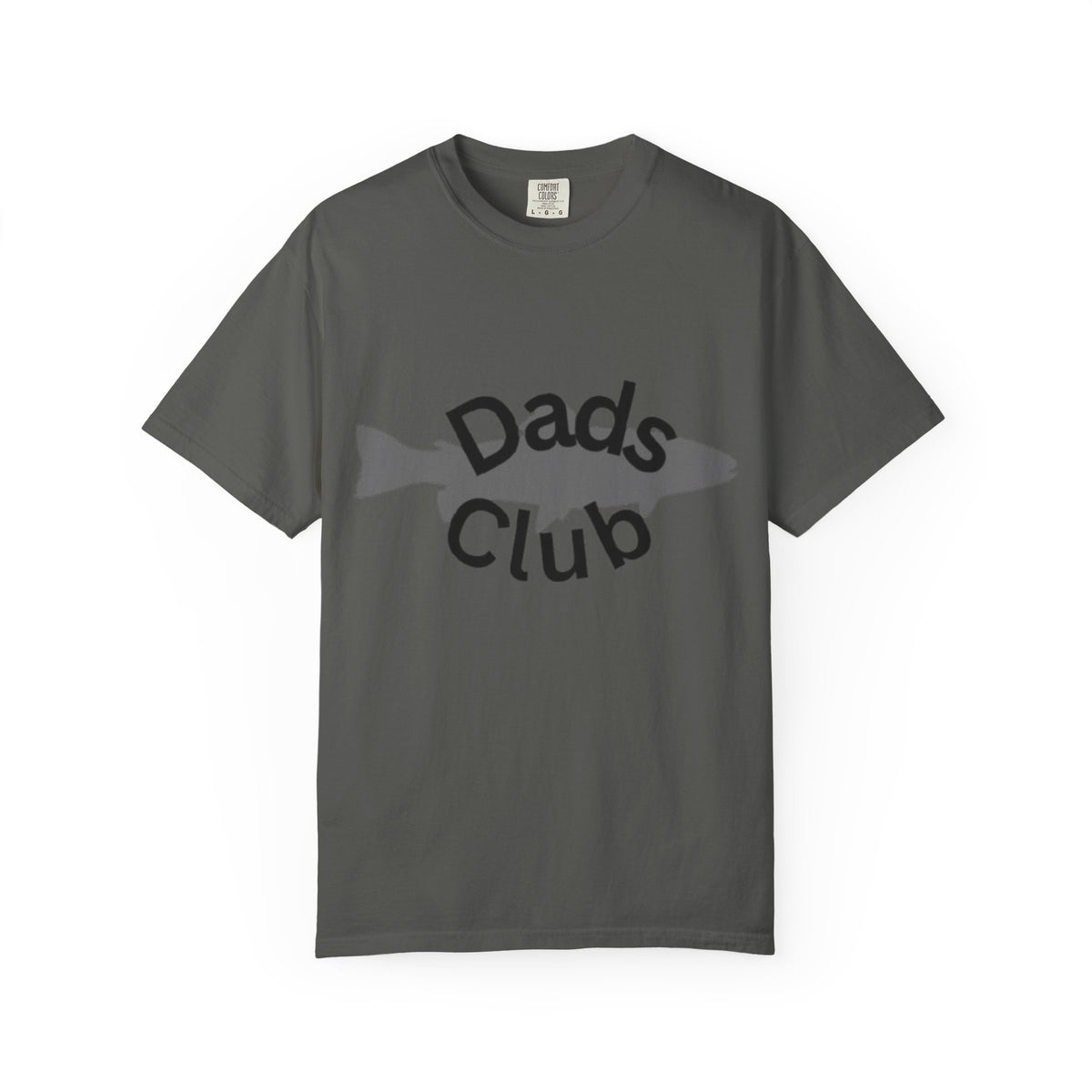 Dads Club Fishing T-Shirt — "Dads Club" Fish Silhouette Tee