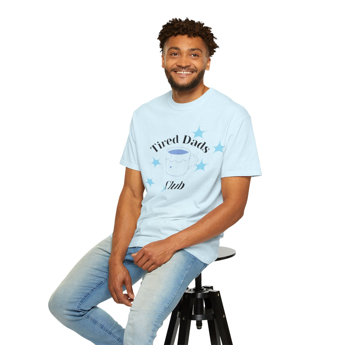 T-Shirt — "Tired Dads Club" Graphic Tee (Coffee Mug Design)