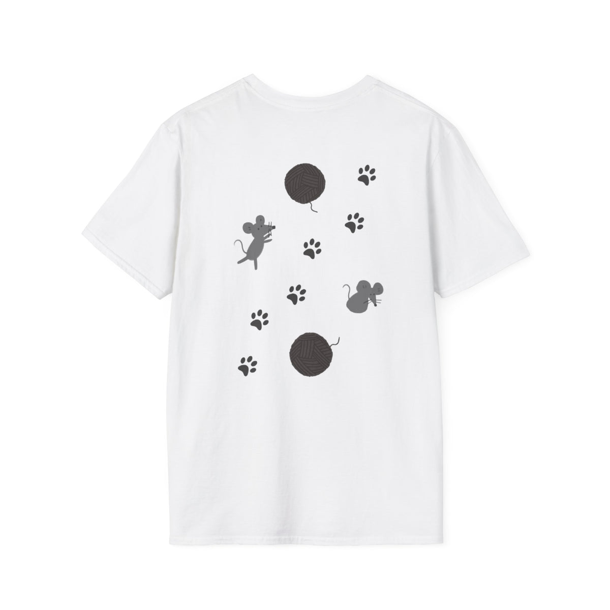 Cat Dad T-Shirt — Cute Paw Print & Cat Face Tee for Cat Lovers