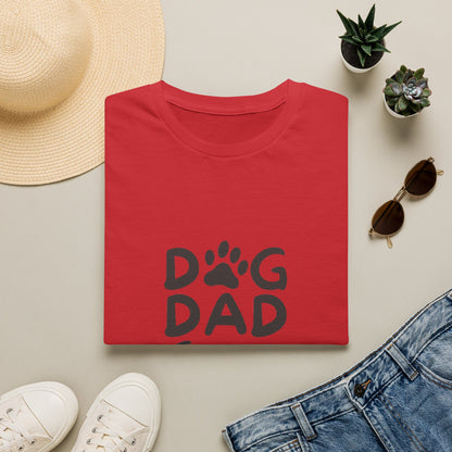 Dog Dad T-Shirt — Paw Print & Dog Face Tee for Pet Lovers