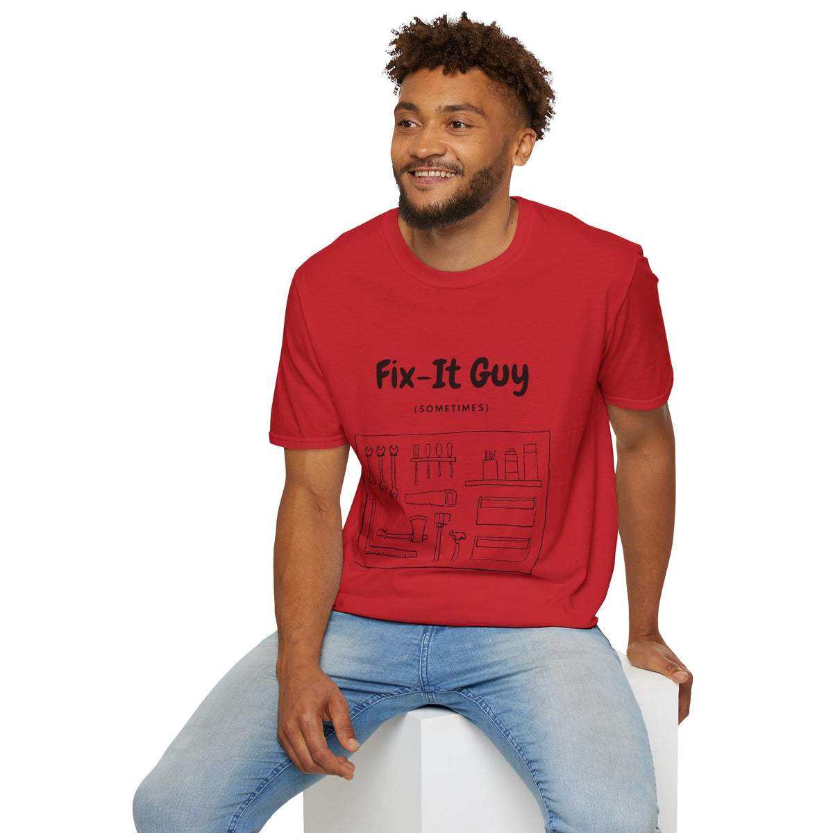 Fix-It Guy T-Shirt — Funny Handyman Tools Tee (Sometimes)