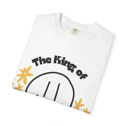T-Shirt — The King of Dad Jokes Smiley Floral Tee