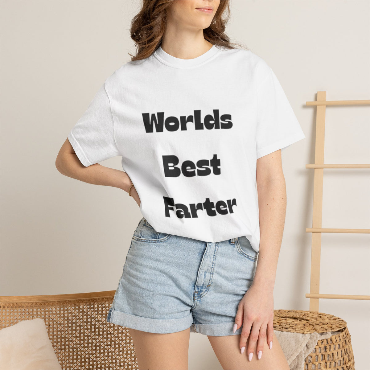Funny "World's Best Farter (I Mean Father)" T-Shirt — Dad Gift, Father's Day Humor Tee