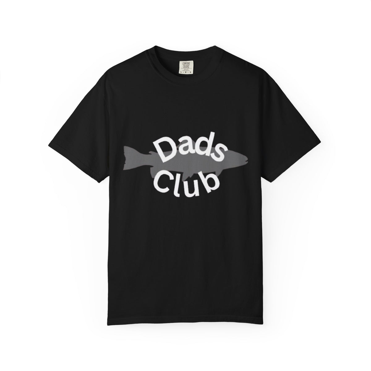 Dads Club Fishing T-Shirt — "Dads Club" Fish Silhouette Tee
