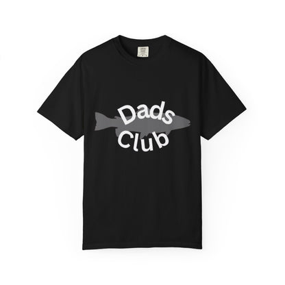 Dads Club Fishing T-Shirt — "Dads Club" Fish Silhouette Tee