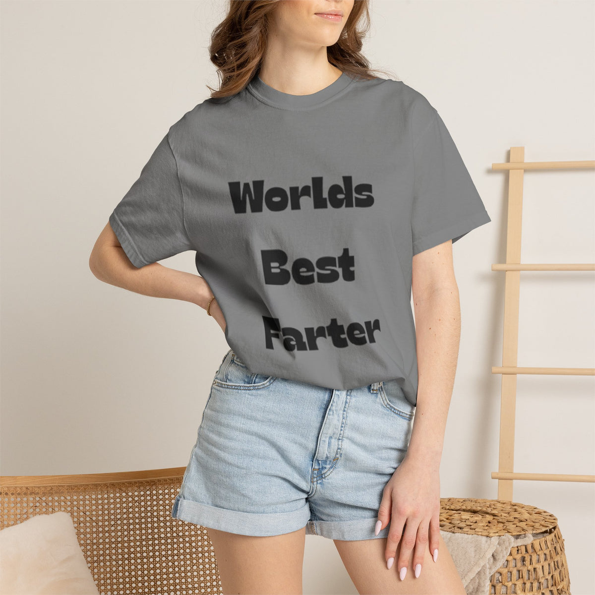 Funny "World's Best Farter (I Mean Father)" T-Shirt — Dad Gift, Father's Day Humor Tee