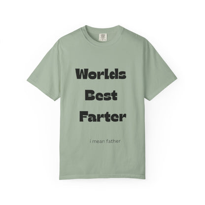 Funny "World's Best Farter (I Mean Father)" T-Shirt — Dad Gift, Father's Day Humor Tee