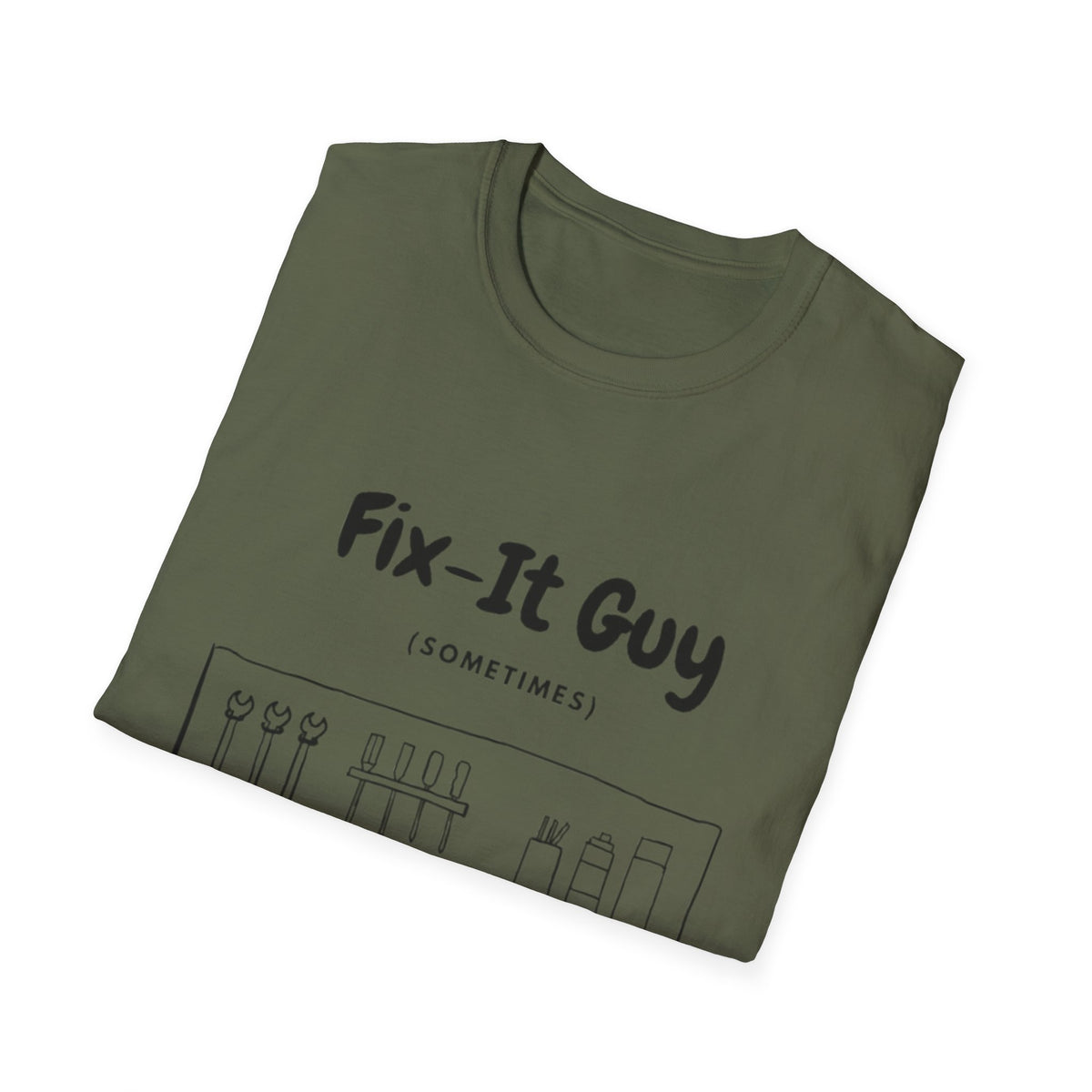 Fix-It Guy T-Shirt — Funny Handyman Tools Tee (Sometimes)