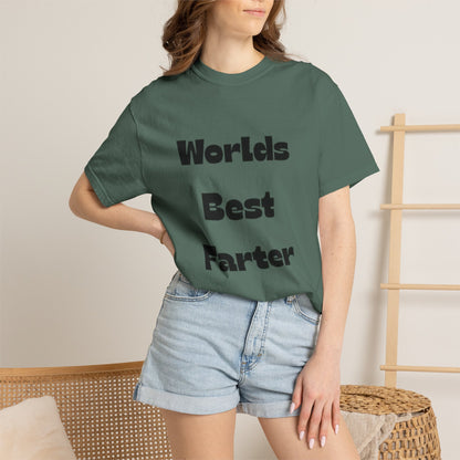 Funny "World's Best Farter (I Mean Father)" T-Shirt — Dad Gift, Father's Day Humor Tee