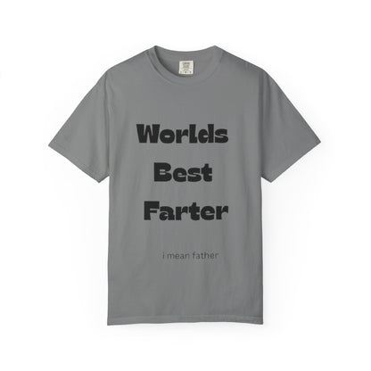 Funny "World's Best Farter (I Mean Father)" T-Shirt — Dad Gift, Father's Day Humor Tee